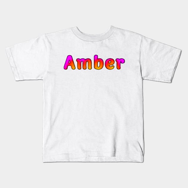 Amber Kids T-Shirt by Amanda1775